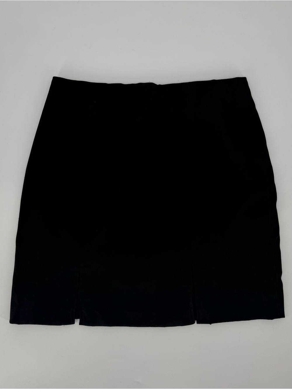 Vintage Cache Black Mini Skirt with Front Slits